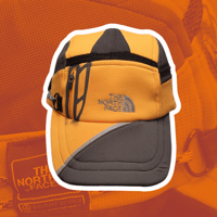 Image 1 of Orange NORTH FACE 5 panel hat (1/2)