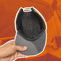 Image 4 of Orange NORTH FACE 5 panel hat (1/2)