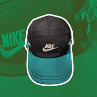 Image 1 of Green/Black NIKE 5 panel hat (2/2)