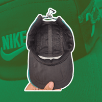 Image 2 of Green/Black NIKE 5 panel hat (2/2)