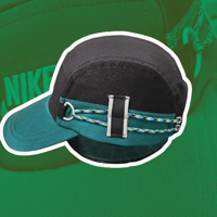 Image 5 of Green/Black NIKE 5 panel hat (2/2)