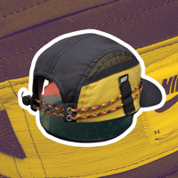 Image 2 of Yellow/black NIKE 5 panel hat (1/2)