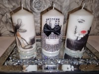 Image 1 of BIG BOW FASHION CANDLE SET 