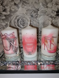 Image 3 of PINK SHOE FASHION CANDLE SET 