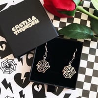 Image 1 of WEDNESDAY - Cobweb Earrings