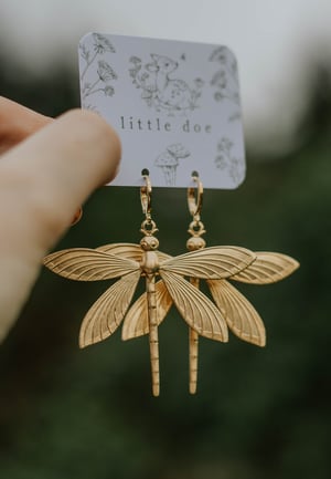 Image of Dragonfly Statement Earrings
