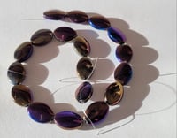 Image 1 of Metallic oval bead string 