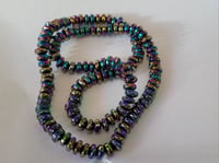 Image 1 of Small metallic round bead string 