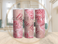 Pink Rose Petals Tumbler