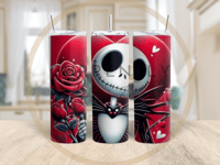 Jack Skeleton Valentine Tumbler