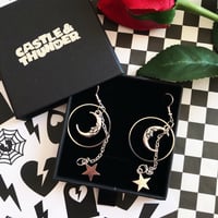Image 1 of LUNA - Moon Drop Earrings