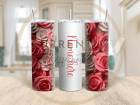 Personalized Rose Petals tumbler