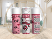 Anti-Valentine Spray tumbler