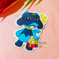 Image 1 of Riolu x McDonalds Vinyl Sticker