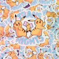 Trans Pikachu Sticker