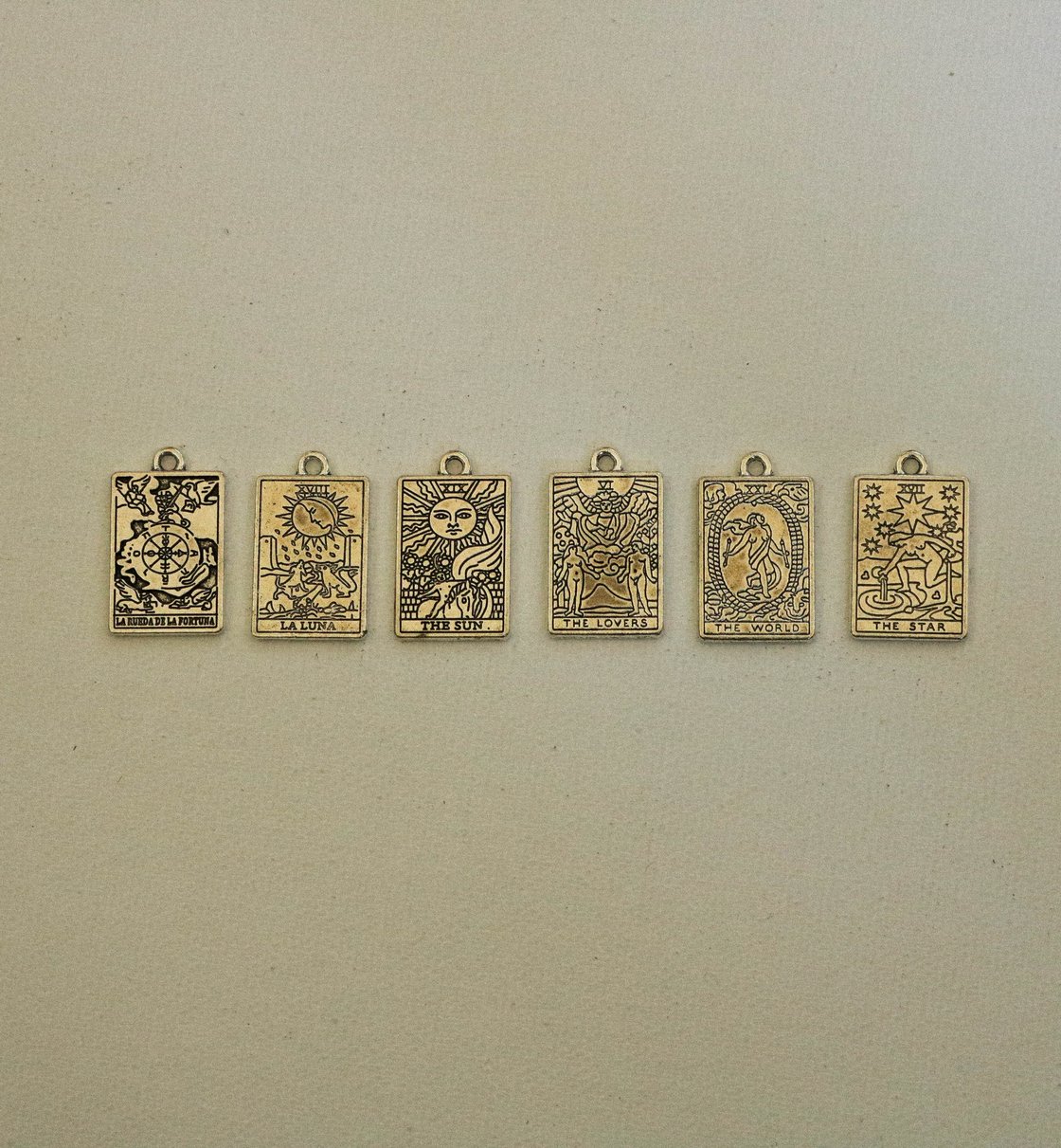 Image of tarot card earrings