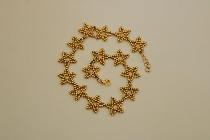 Image of gold star necklace