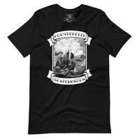 Image 1 of First Contact Tee - Collaboration art with Counterfeit Skateboards