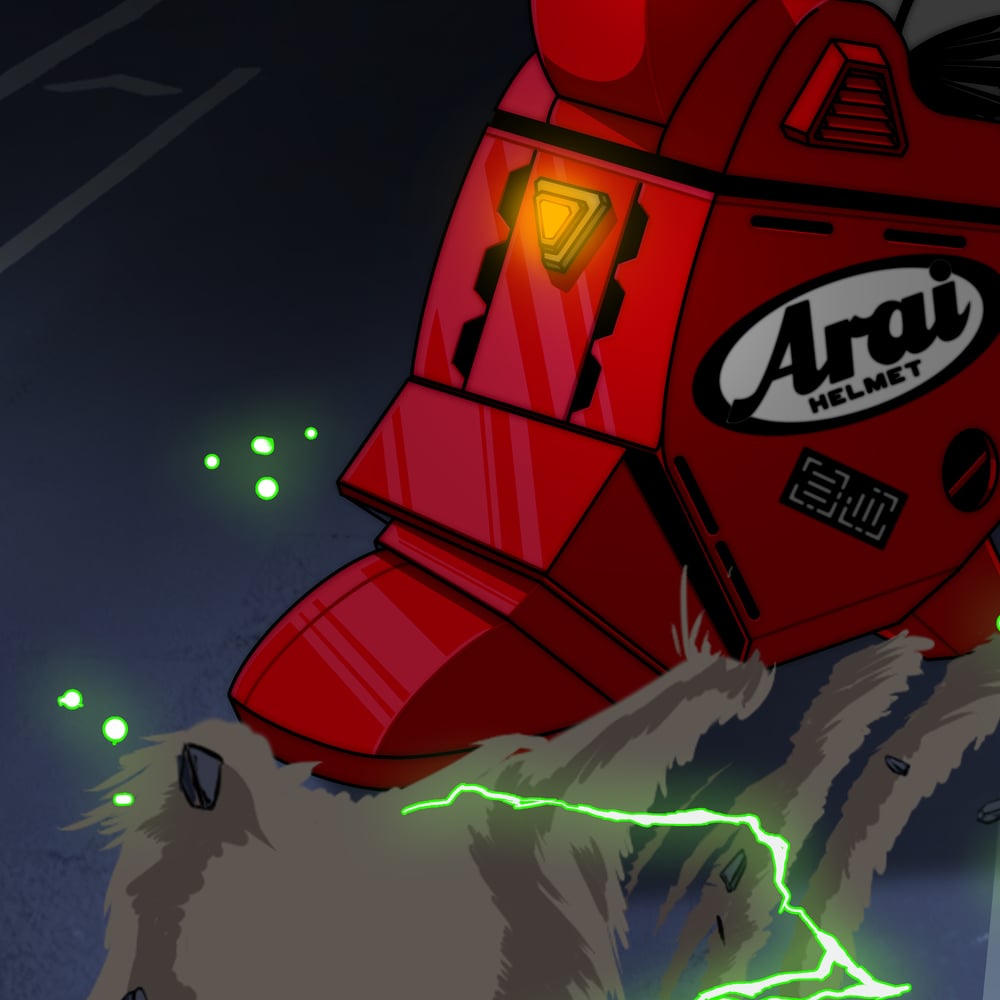 Akira GPK Mashup Art Print