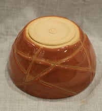 Image 4 of Small bowl - orange and brown