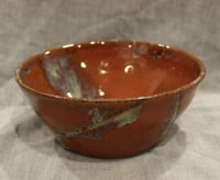 Image 2 of Medium bowl - orange with swirls
