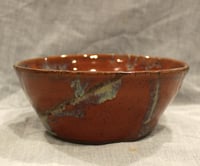 Image 4 of Medium bowl - orange with swirls