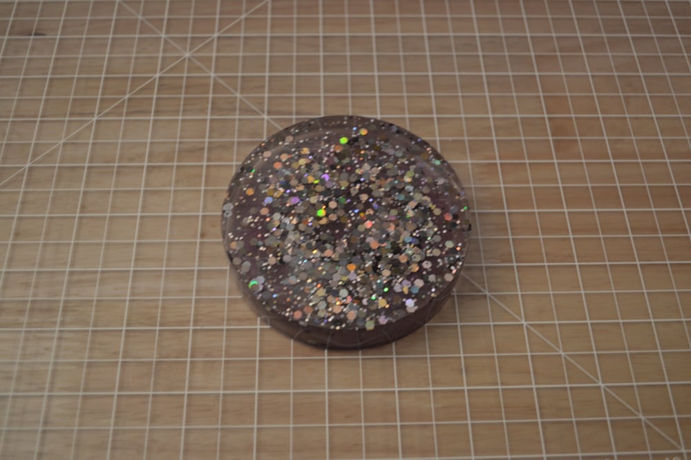 Image of Glitter Resin Coaster