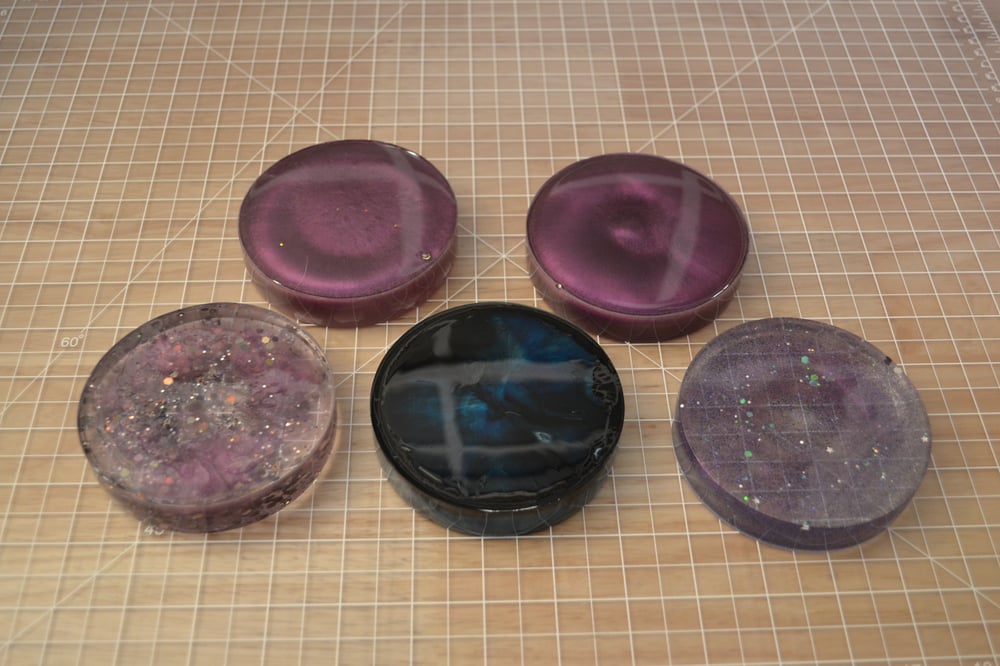 Image of Glitter Resin Coaster