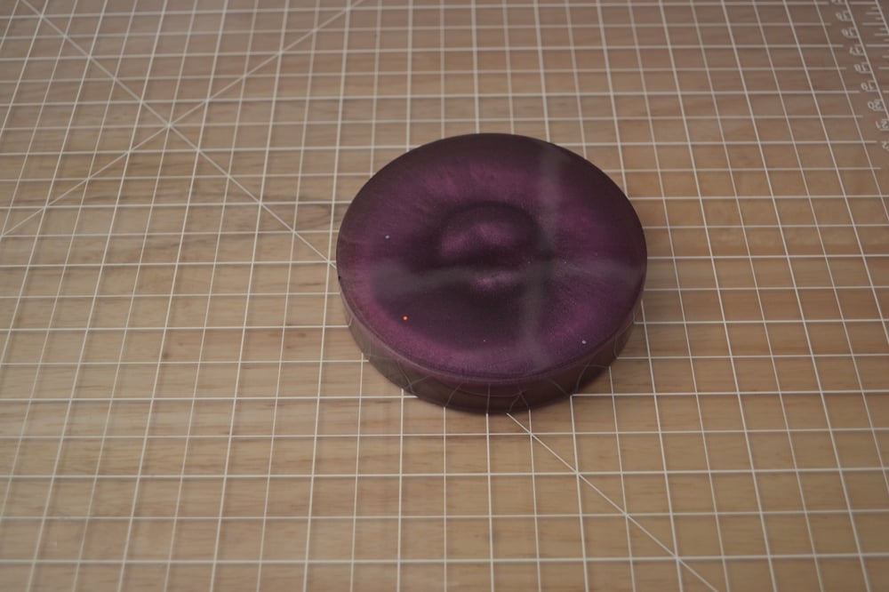 Image of Solid Purple Resin Coaster