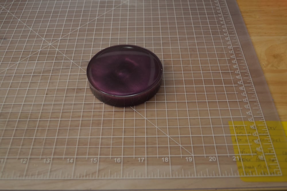 Image of Solid Purple Resin Coaster