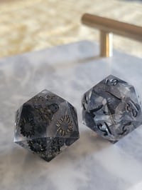 Image 3 of Big Reputation oversized chonk d20 or death save d20 