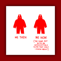 Image of "me then / me now" print