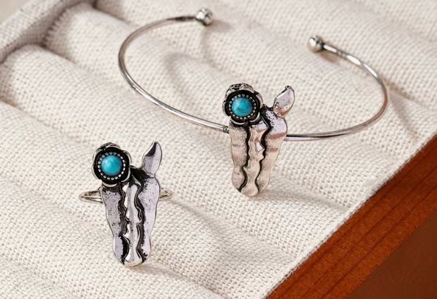Image of Horse head ring n bracelet 