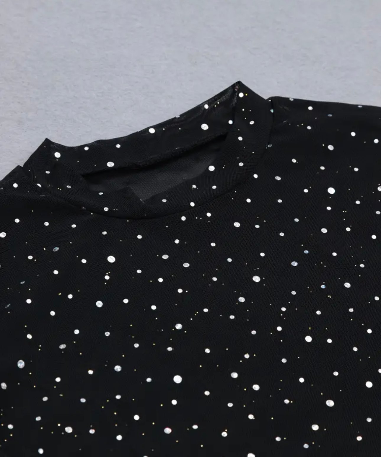 Painted Gems — Shania Rhinestone sheer top