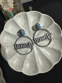 Howdy hoop statement earrings 
