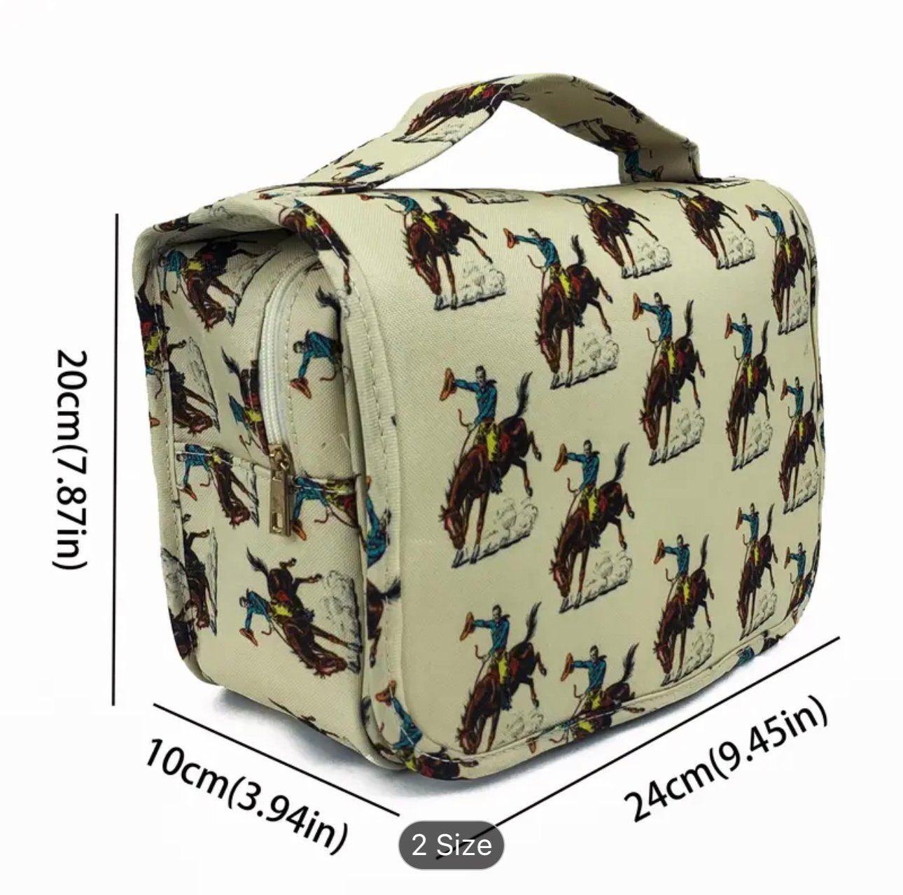 Image of Bucking horse shower bag
