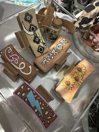 Image 1 of Western Tooled hairclips