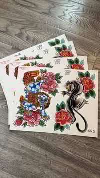 Image 2 of Foo Dog / Panther print