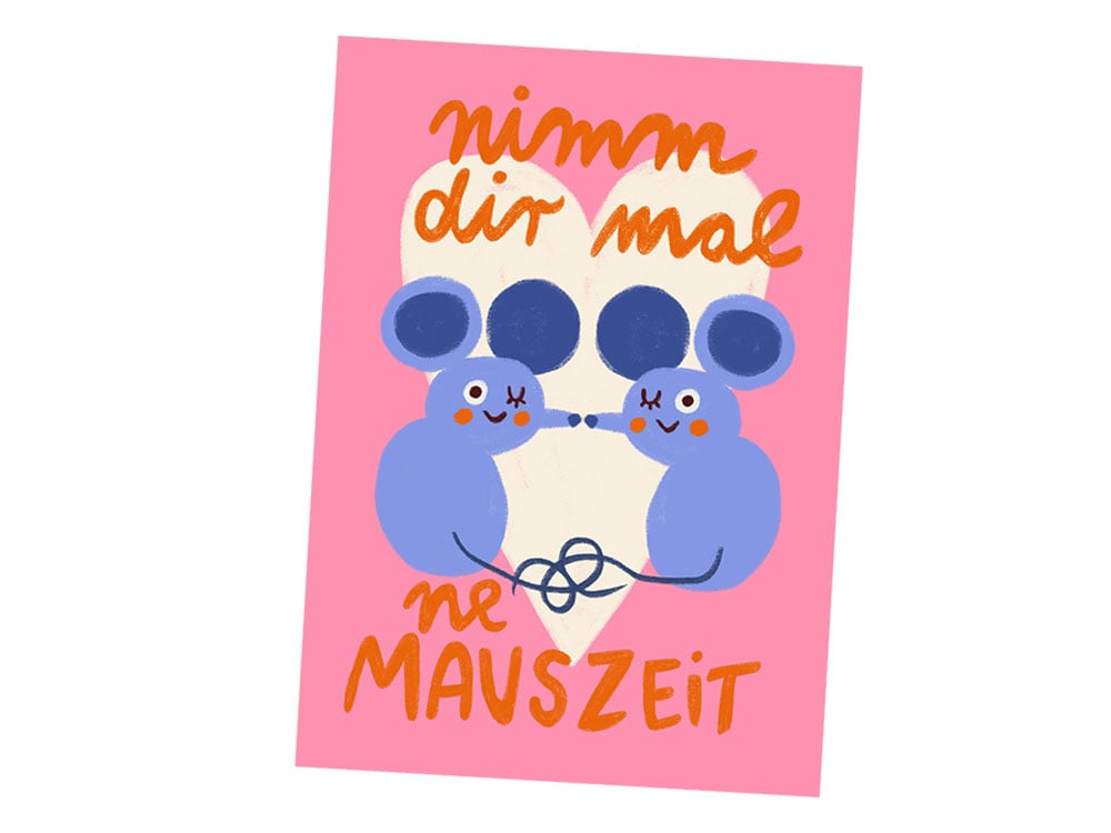 Image of POSTKARTE Nimm dir mal ne Mauszeit