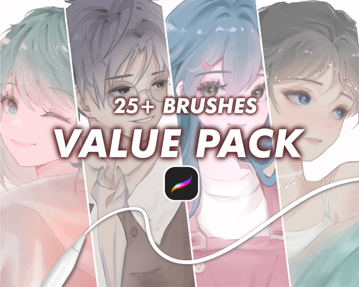 Dreamy Sketch Anime Brush Set | viyaura