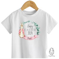 Image 2 of T-SHIRT: Flopsy Happy Easter 2025