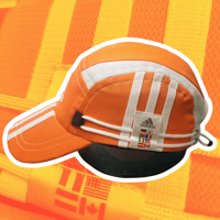 Image 2 of Orange ADIDAS 5 panel hat (2/2)