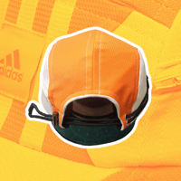 Image 4 of Orange ADIDAS 5 panel hat (1/2)