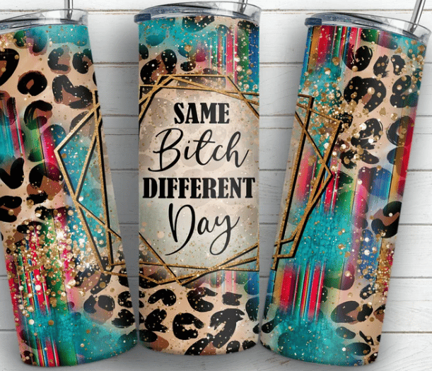 20oz Different Day Funny Tumbler