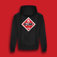 Image 2 of B-Line Recordings Flammable Hoodie