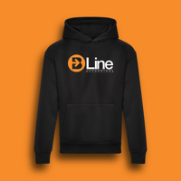 Image 1 of B-Line Orange On Black Hoodie