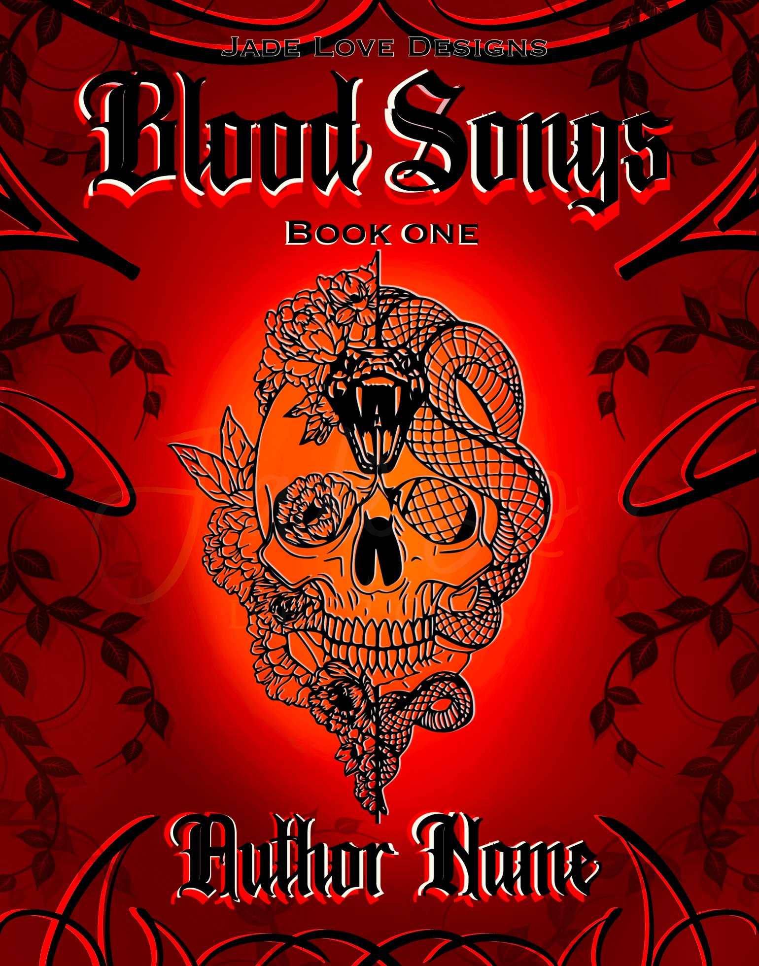 Image of "Blood Songs" Pre-Made Cover Design ( E-book)