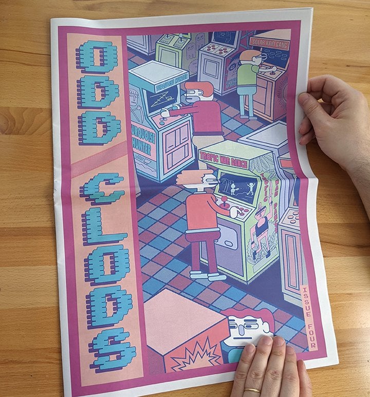 Odd Clods # 4 - Oversized Comics Newspaper Zine