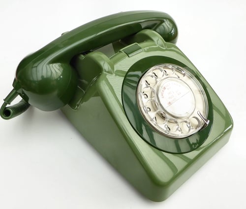 Image of VOIP Ready GPO 706 Dial Telephone - Two Tone Green