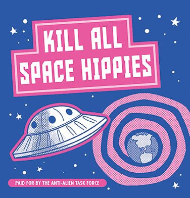 Kill All Space Hippies - Risograph Comic Zine